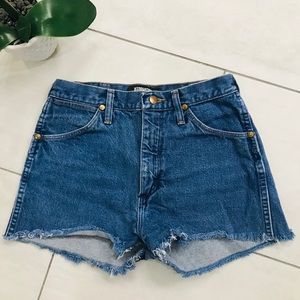 Reformation Wrangler Denim Jean Shorts